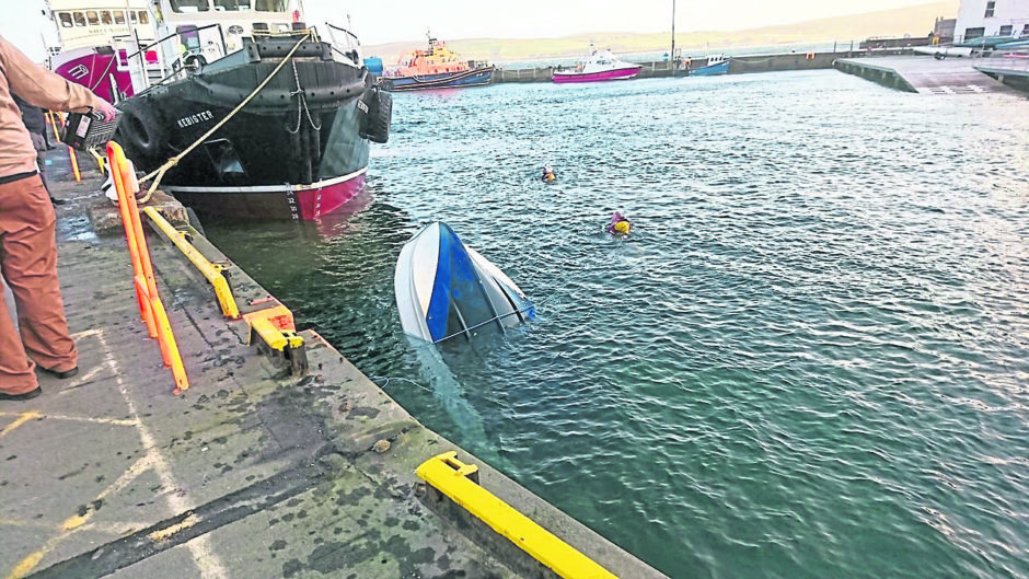 The speedboat involved in the crime was confiscated and moored at Victoria Pier.