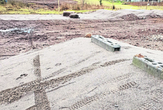 Muir of Ord BMX track ruined by motorbikes.