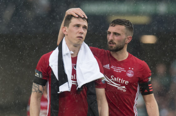 Ryan Jack, left, and Graeme Shinnie, both left the Dons for free.