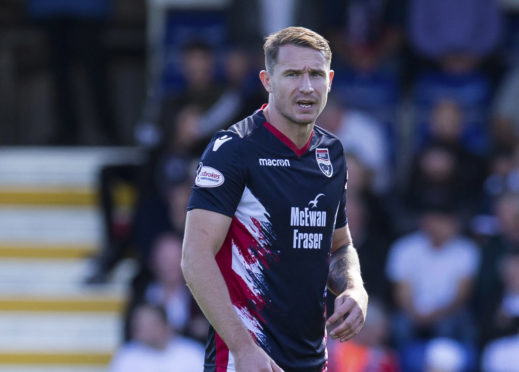 08/09/18 IRN-BRU CUP 2ND ROUND
 ROSS COUNTY v RAITH ROVERS (5-0)
 THE GLOBAL ENERGY STADIUM - DINGWALL
 Callum Morris in action for Ross County