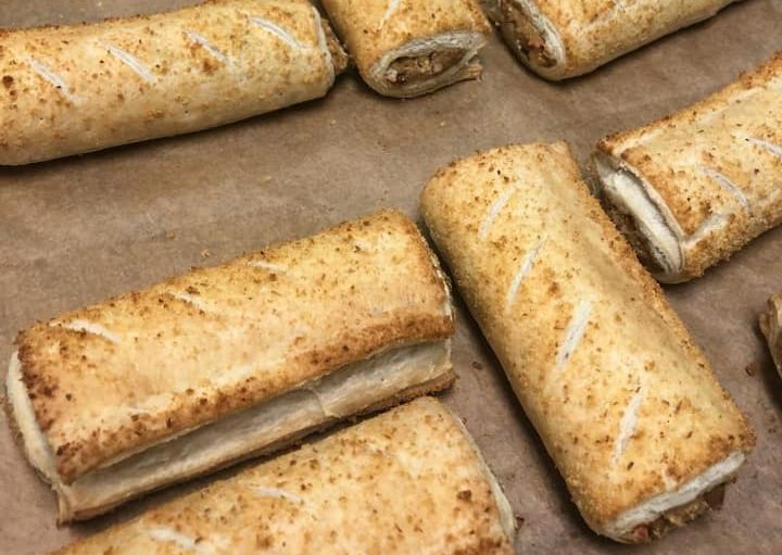 The vegan sausage rolls which will be sold at Chalmers in Aberdeen