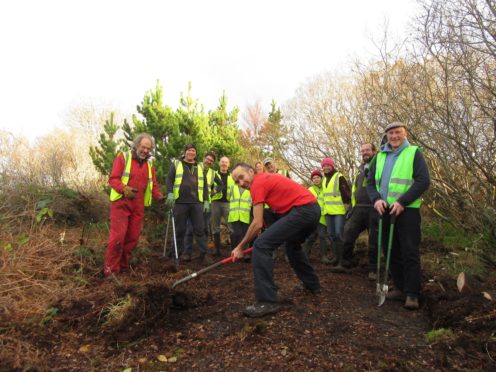 Volunteers of the Skye Cycle Way group during one of the communities clean up days along the route