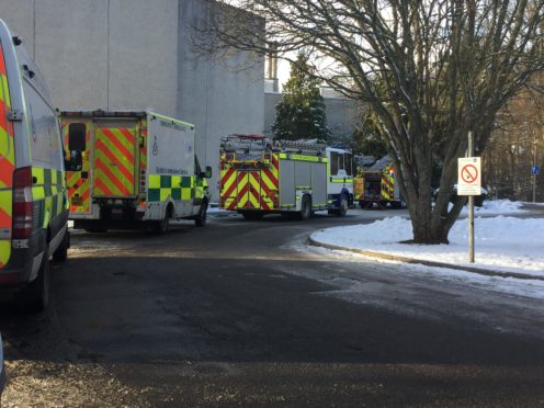 Aboyne Academy has been evacuated.