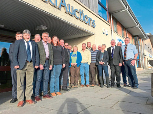 Fergus Ewing with stakeholders.