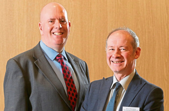 Martin Johnson, HIE Regional Head of Sectors, Inward Investment and International Trade, and Kevin Shakespeare, Director of Stakeholder Engagement at the Institute of Export and International Trade.