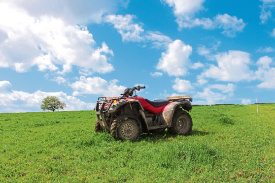 Farmers have been reminded not to let children travel on ATVs.