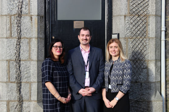 Sarah Dingwall, Frazer Nicol and Jessica Nicol