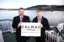 CalMac’s director of Community and Stakeholder Engagement, Brian Fulton launches the new fund with chairman of the Community Board, Angus Campbell