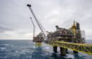 An offshore platform in the Oseberg North Sea oil field 140kms from Bergen, Norway. Photographer: Kristian Helgesen