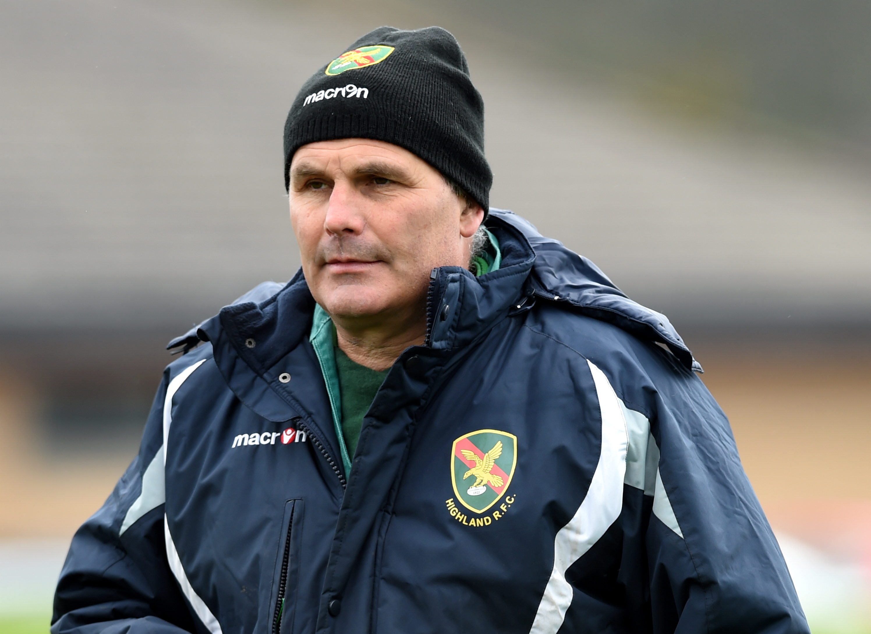 Highland head coach Davie Carson.