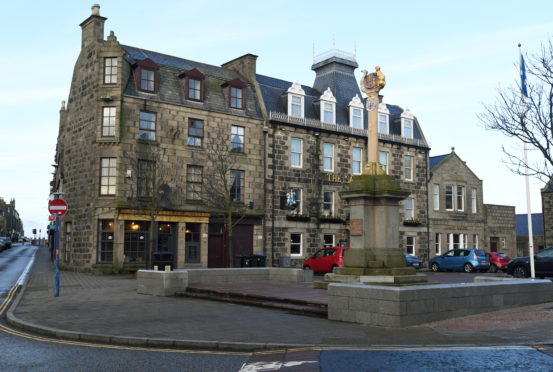 Saltoun Square in Fraserburgh.