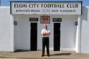 Elgin City chairman Graham Tatters at Borough Briggs.