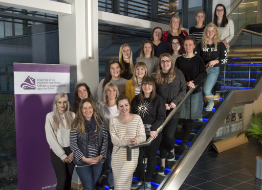 UHI's first ever intake of midwifery students at the Centre for Health Science Inverness