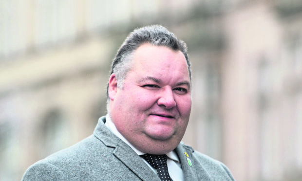 Moray Council Leader, Graham Leadbitter in Elgin, Moray.