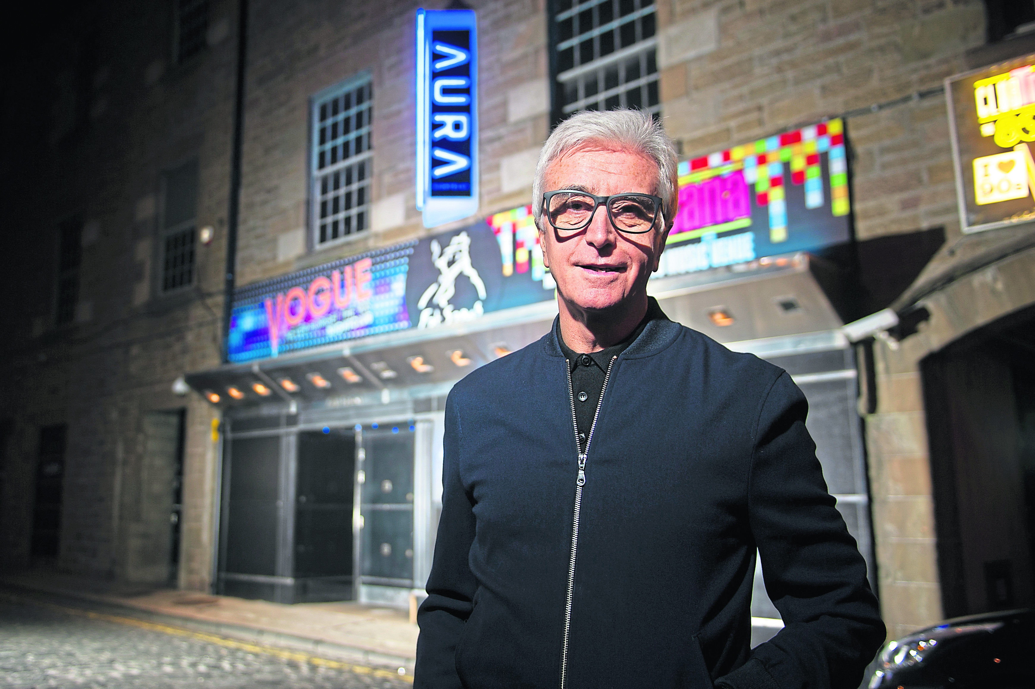 Tony Cochrane, seen here outside his Dundee nightclub, has blamed new pub times for the closure of his Inverness venue, Club Tropicana