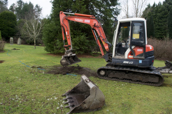 10/01/19-Hazlehead Park, work start on site of new baby memorial area