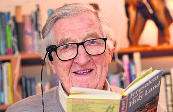 Harvey Grainger, a former Royals Signals veteren and Press and Journal photographer at home in Peterculter, Aberdeen.