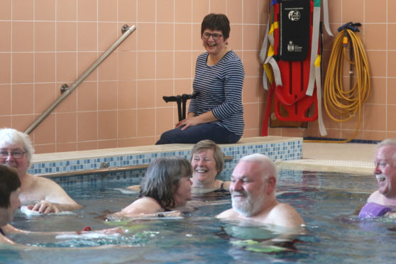 Nina Campbell, chairperson of the Dingwall Puffin Pool user's group.