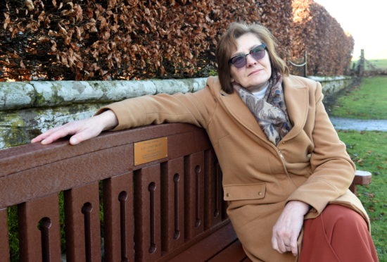 Linda Johnstone has erected a memorial bench, made entirely of recycled materials, on behalf of her late husband and north-east MSP Alex Johnstone.
It is the first bench to be placed at the cemetery.
Picture by Darrell Benns.