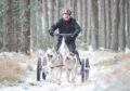 Alistair Munro is pictured on a sled provided by Team Coldfeet.