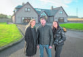 Dad and daughters, Martin, Kelsie and Becky Neish at their home in Keith, Moray.
Picture by Jason Hedges.