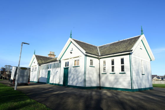 Portsoy Scout Hut has been vandalised and has been left with two broken windows.  Picture by DARRELL BENNS