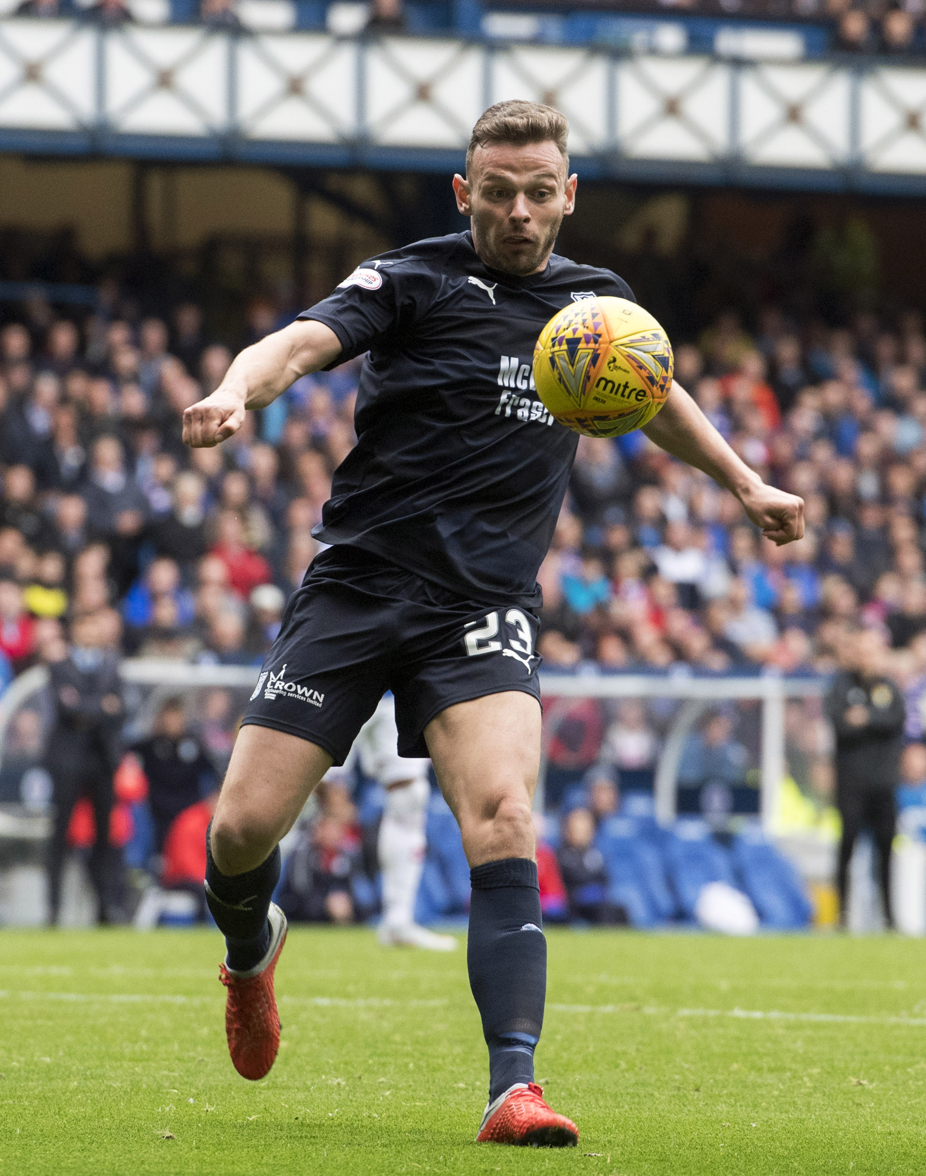 15/09/18 LADBROKES PREMIERSHIP
 RANGERS v DUNDEE (4-0)
 IBROX - GLASGOW
 Andrew Boyle in action for Dundee.