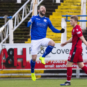 12/01/19 LADBROKES CHAMPIONSHIP
QOTS v ROSS COUNTY
PALMERSTON PARK - DUMFRIES
Queen of the South's Stephen Dobbie celebrates his opener