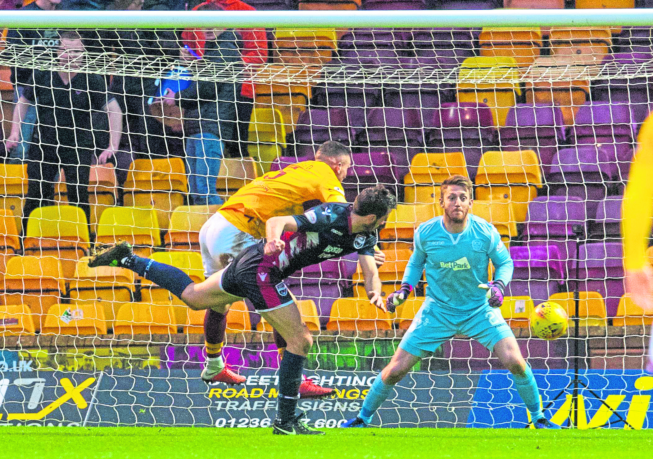 Ross County's Brian Graham heads home to make it 1-0.