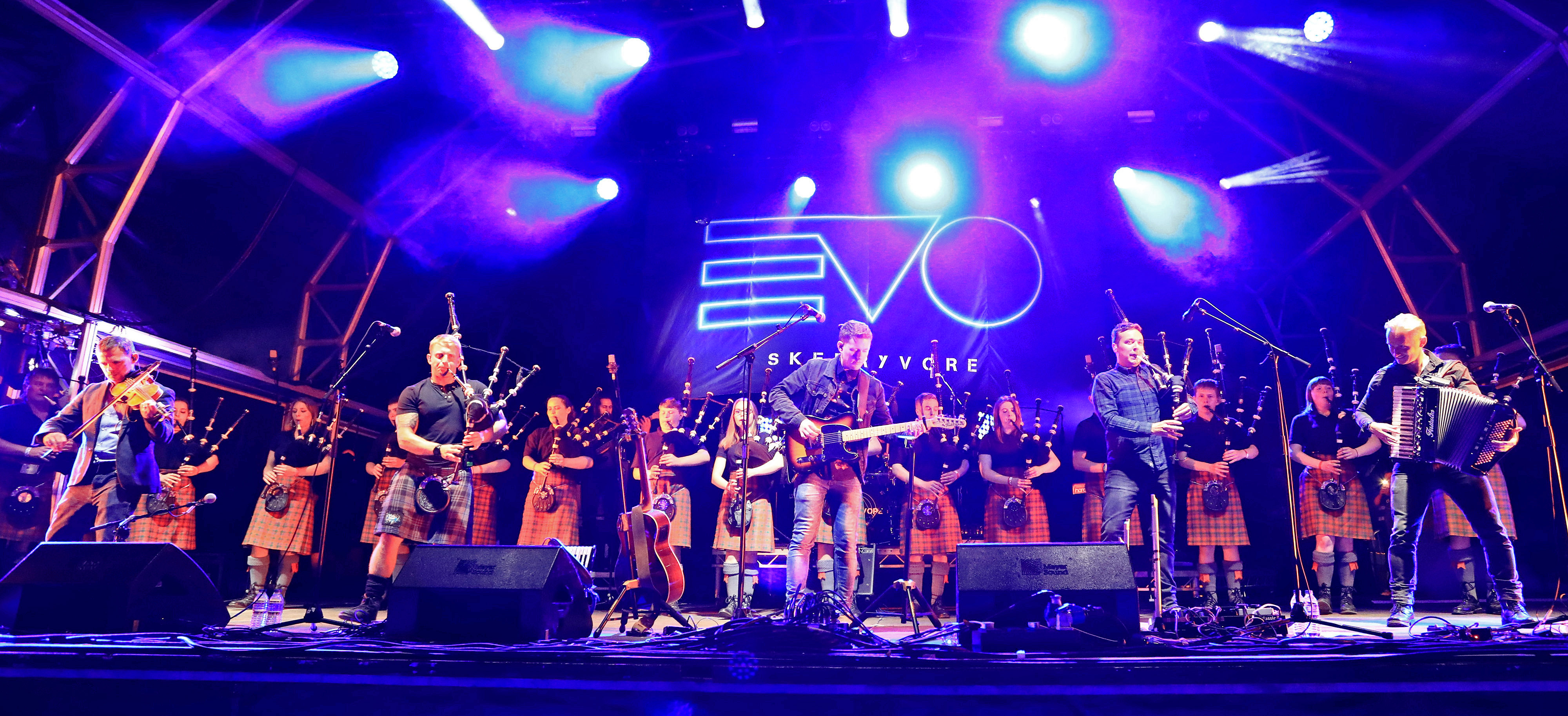 Joyous scenes like this one of Skerryvore and Oban High School Pipe band in 2018, will not be replicated in 2020 after organisers announced it is taking a break