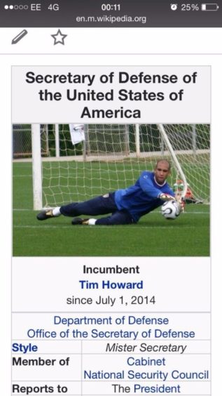 An editor gave Tim Howard the credit he deserved after breaking the record for the most saved goals in a World Cup game