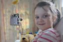 Nine-year-old Chloe Purvis who is suffering from a rare form of cancer.
