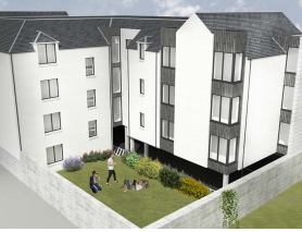 Artists impression of flats development on Maberly Street Aberdeen