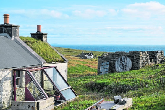 FOULA, SCOTLAND - OCTOBER 03:  A view of a property on the Island of Foula on October 3, 2016 in Foula, Scotland.Foula is the remotest inhabited island in Great Britain with a current population of thirty people,and has been owned since the turn of the 20th century by the Holbourn family.  (Photo by Jeff J Mitchell/Getty Images)