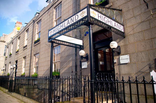 The Highland Hotel in Aberdeen.