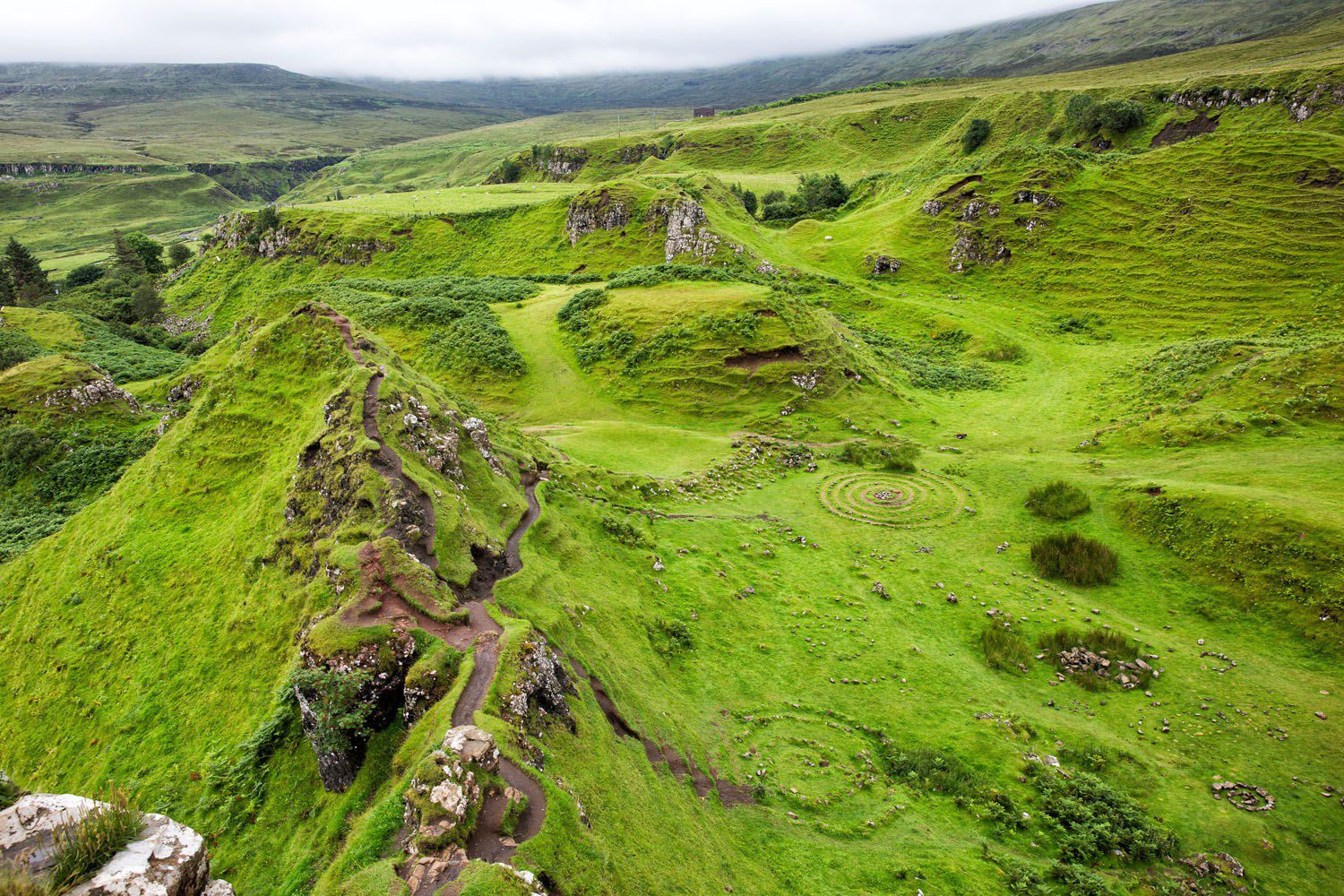 Fairy Glen: Legend says these smalls hills that were caused by a landslip are home to the magical Skye fairies