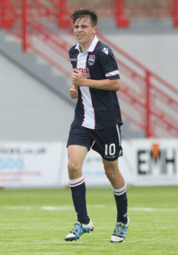 23/08/16 DEVELOPMENT LEAGUE 
 HAMILTON U20 v ROSS COUNTY U20 
 THE SUPERSEAL STADIUM - HAMILTON 
 Ross MacIver in action for Ross County