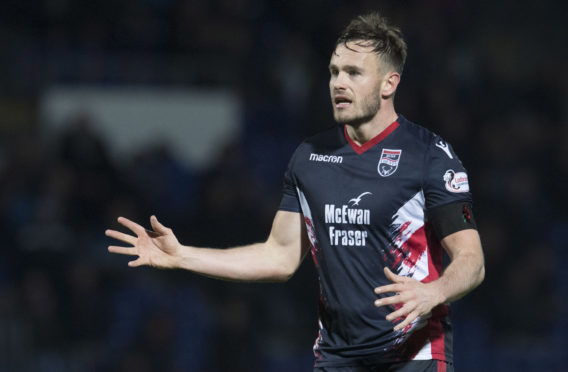 Keith Watson in action for Ross County