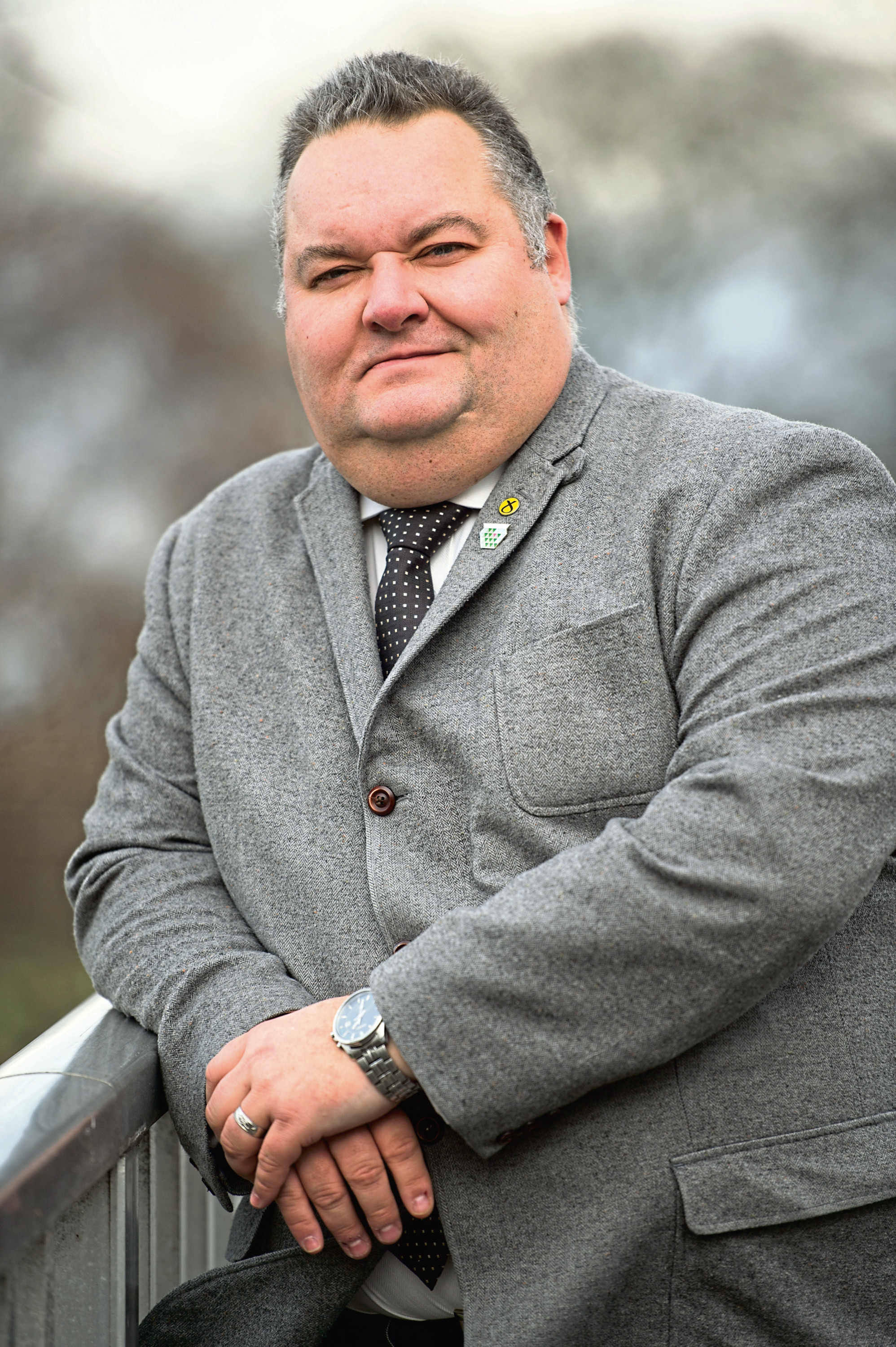 Moray Council Leader, Graham Leadbitter pictured in Elgin, Moray.