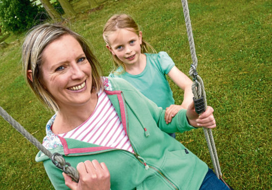 Jo Mackenzie and her daughter Daisy.                                            


 Jo with Daisy (7).