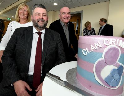 Dr Colette Backwell, CEO Clan Cancer Support, Conrad Ritchie, chairman of Crimond Charitable Trust and Hugh Little, chairman of Clan cancer Support at the opening of the Crimond base last year.
Picture by Jim Irvine