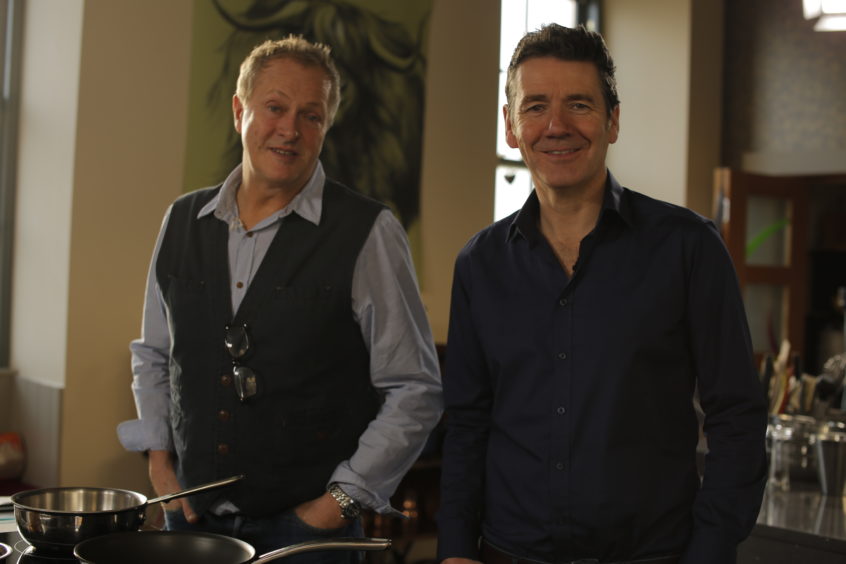 Dougie Vipond and Nick Nairn have made a  new TV series The Great Food Guys.