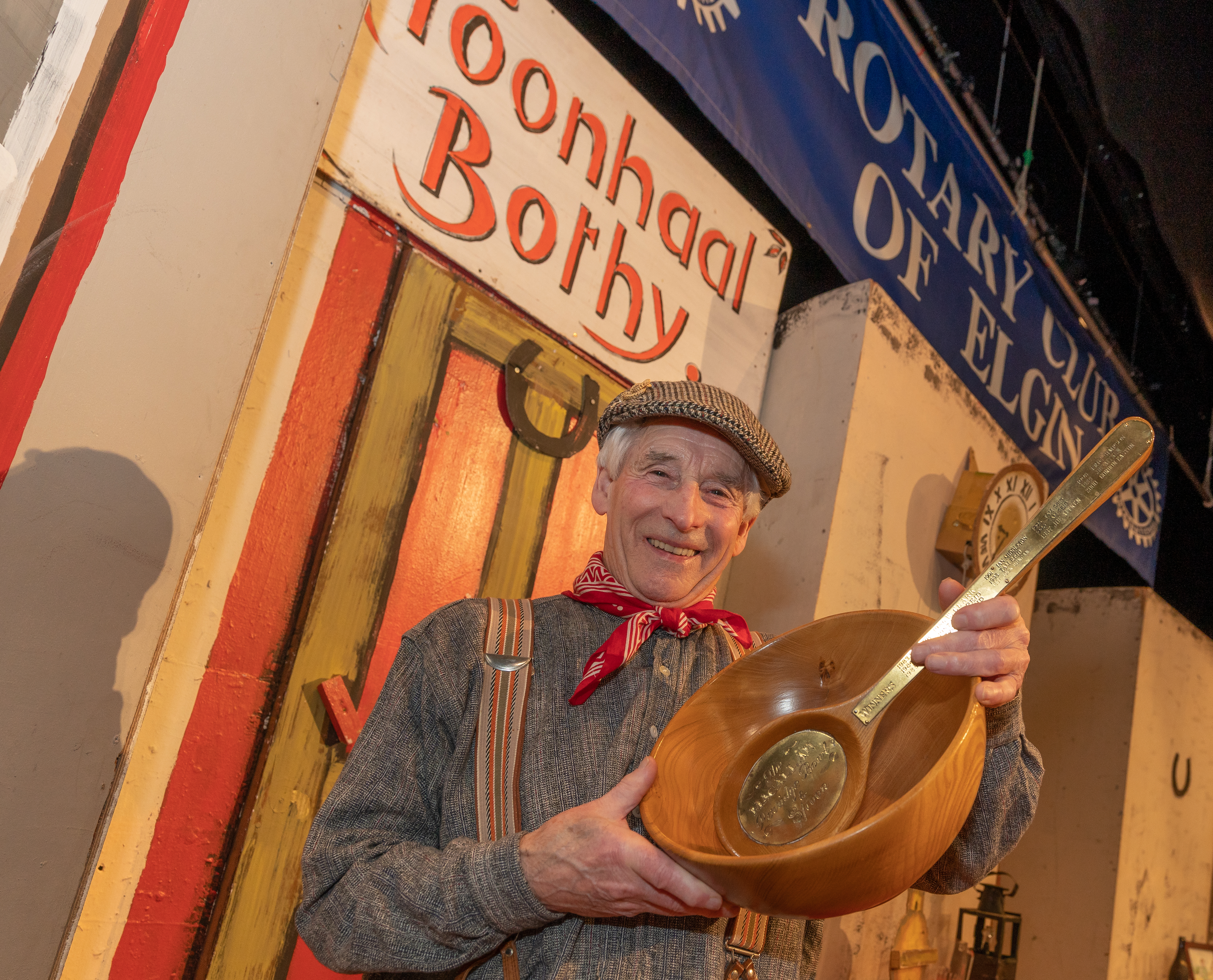 Hector Riddell won the 37th bothy ballads celebration at Elgin Town Hall.