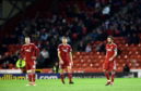 Aberdeen were beaten 3-2 by Rangers in a game which both sides finished with 10 men.