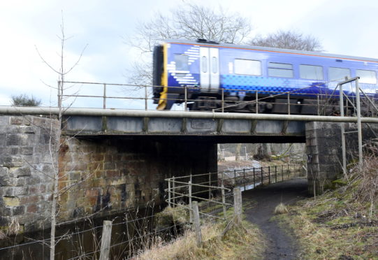 One of the railway bridges near Canal Place, Port Elphinstone.