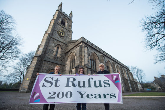 St Rufus Church in Keith begin celebrations to mark 200 years of its existence. Pictured, committee members: Joan MacBeth,Nicola Smith, Ann Hutton.