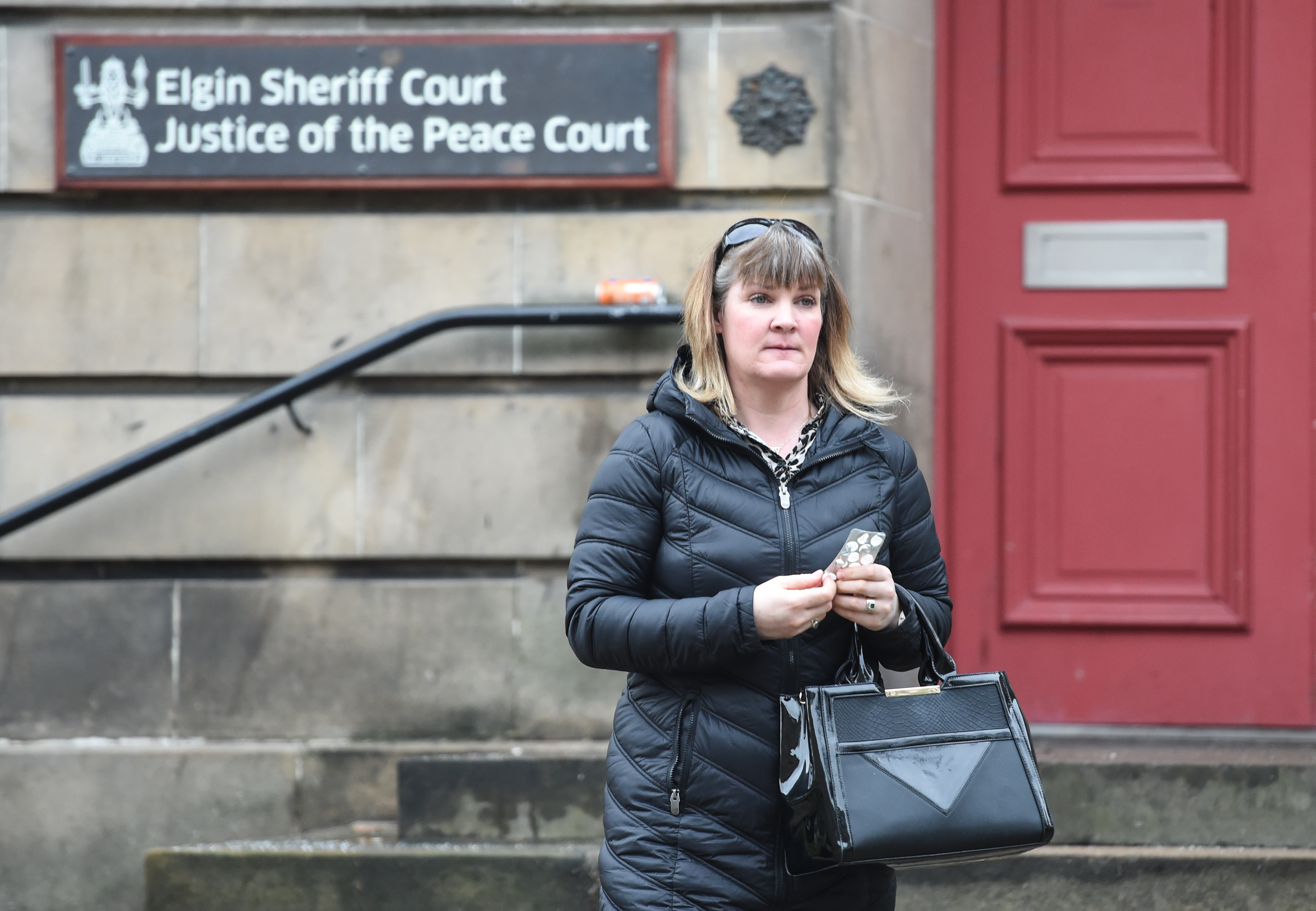 Sarah Sinclair pictured outside of Elgin Sheriff Court in Moray.
