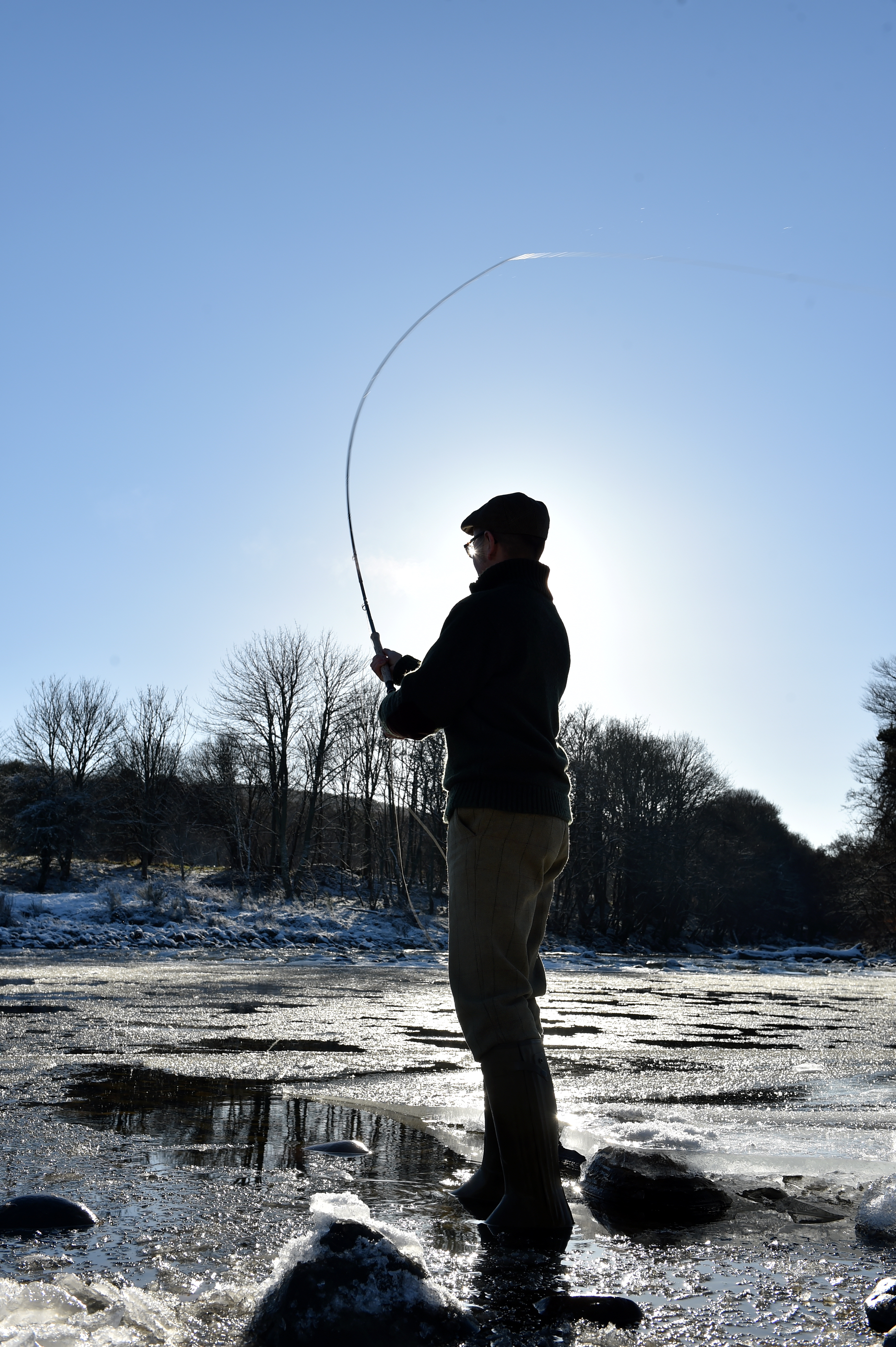 Opening of the fishing season on the River Dee at Banchory Lodge Hotel.