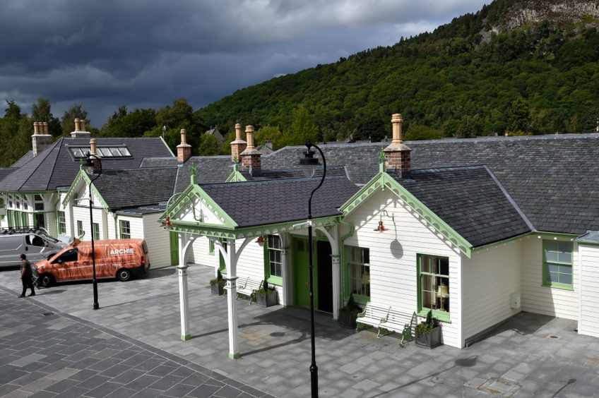 Ballater Royal Station after its renovation.