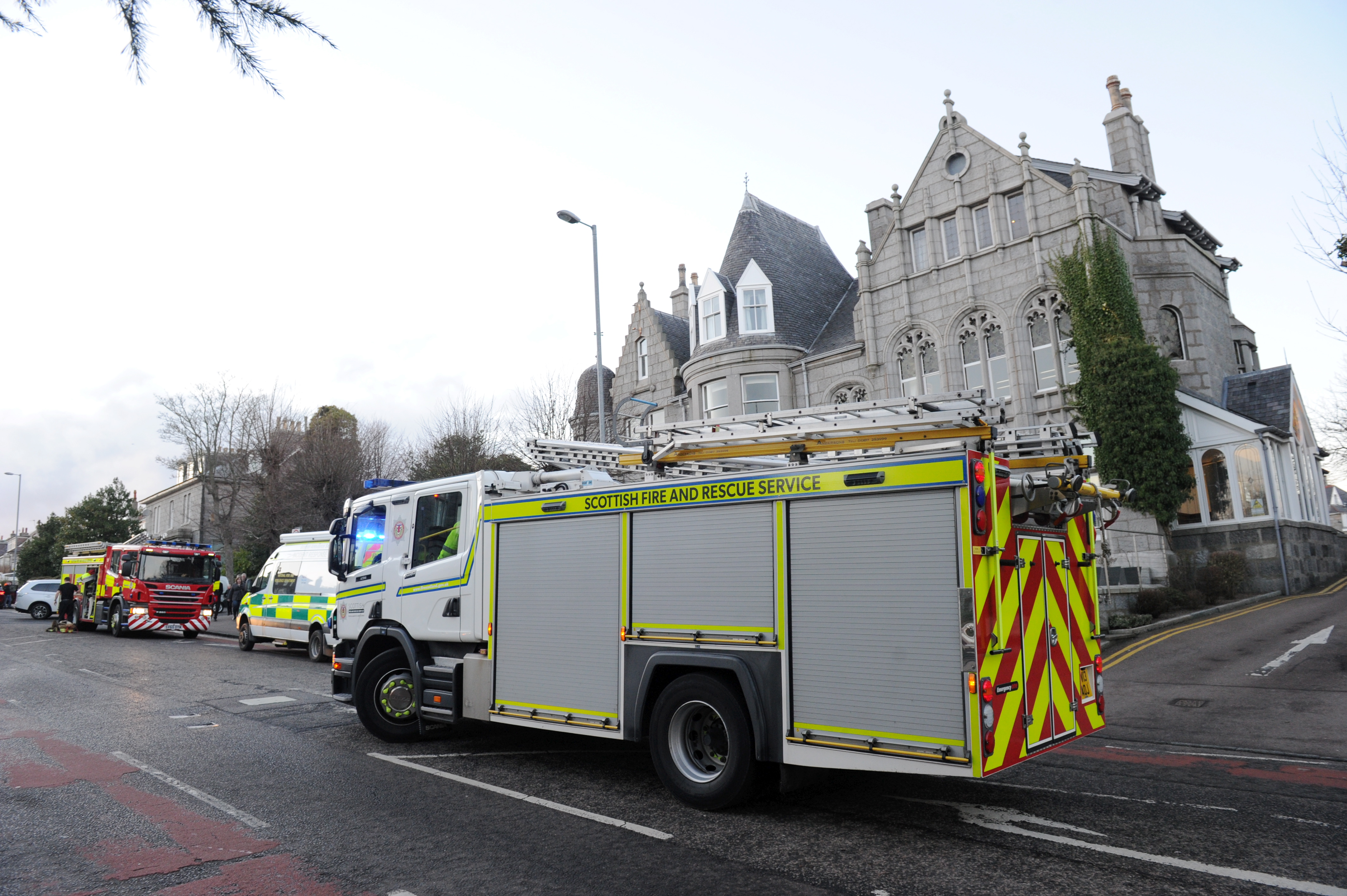Scottish Fire and Rescue Service were on the scene.